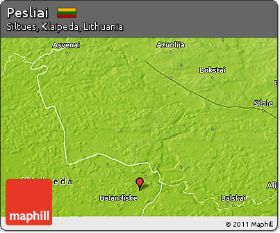 Physical 3D Map of Pesliai