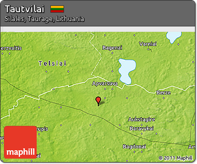 Physical 3D Map of Tautvilai