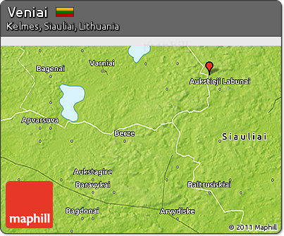 Physical 3D Map of Veniai
