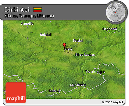 Satellite 3D Map of Dirkintai