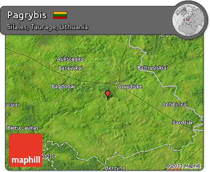 Satellite 3D Map of Pagrybis