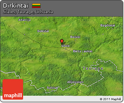 Satellite 3D Map of Dirkintai
