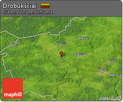 Satellite 3D Map of Drobūkščiai