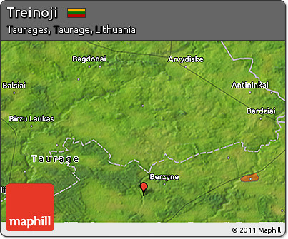 Satellite 3D Map of Treinoji
