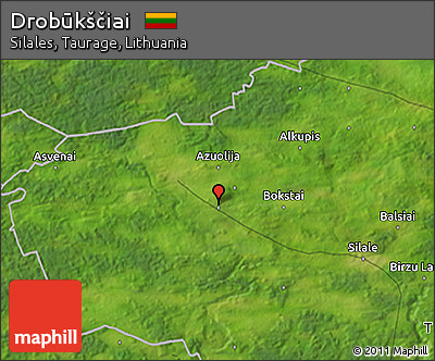 Satellite 3D Map of Drobūkščiai