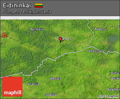 Satellite 3D Map of Eidininkai