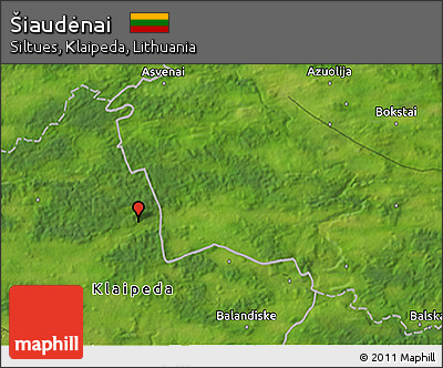 Satellite 3D Map of Šiaudėnai