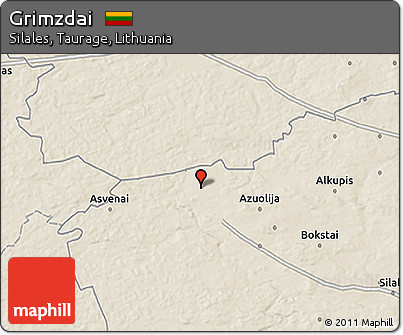 Shaded Relief 3D Map of Grimzdai