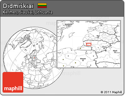 Blank Location Map of Didmiškiai