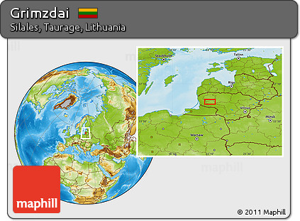 Physical Location Map of Grimzdai