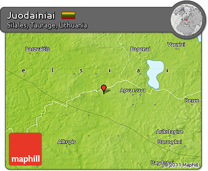 Physical Map of Juodainiai