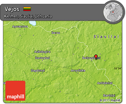 Physical Map of Vejos