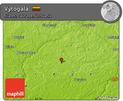 Physical Map of Vytogala