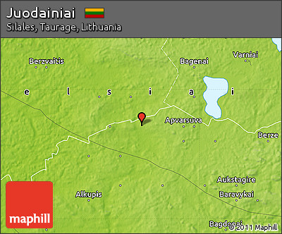 Physical Map of Juodainiai
