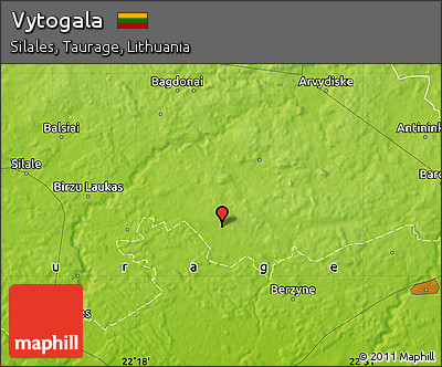 Physical Map of Vytogala