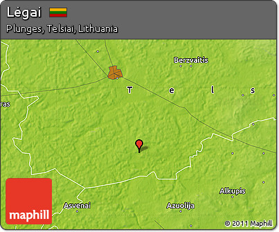 Physical Map of Lėgai
