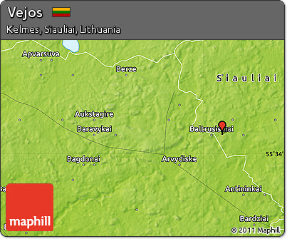 Physical Map of Vejos