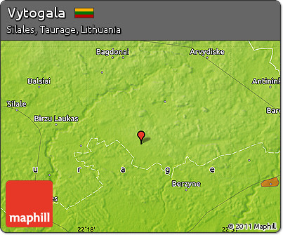Physical Map of Vytogala