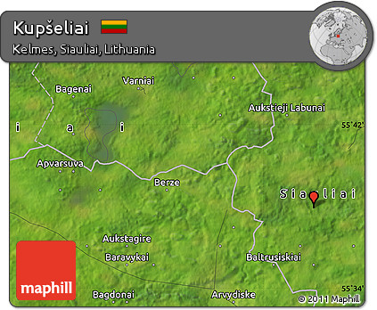 Satellite Map of Kupšeliai