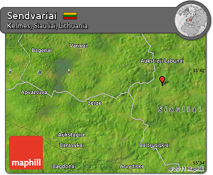 Satellite Map of Sendvariai
