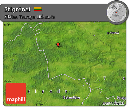 Satellite Map of Stigrėnai