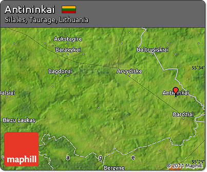 Satellite Map of Antininkai