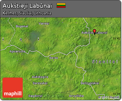 Satellite Map of Aukštieji Labūnai