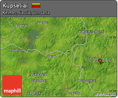 Satellite Map of Kupšeliai