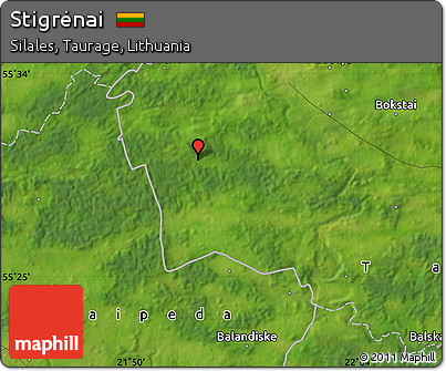 Satellite Map of Stigrėnai