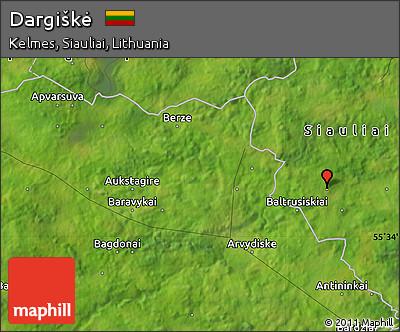 Satellite Map of Dargiškė