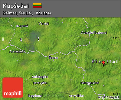 Satellite Map of Kupšeliai