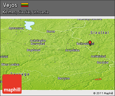 Physical Panoramic Map of Vejos