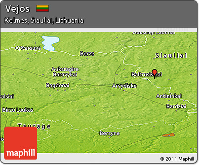 Physical Panoramic Map of Vejos