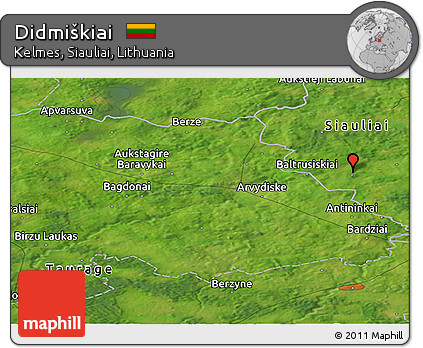 Satellite Panoramic Map of Didmiškiai
