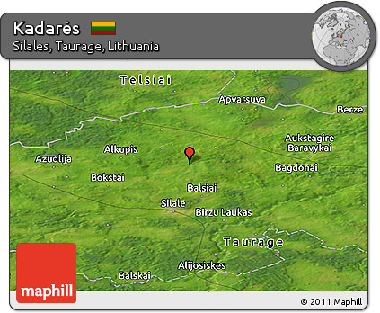 Satellite Panoramic Map of Kadarės