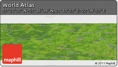 Satellite Panoramic Map of the Area around 55° 34' 4" N, 22° 10' 29" E