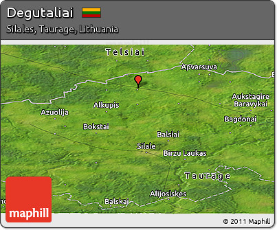 Satellite Panoramic Map of Degutaliai