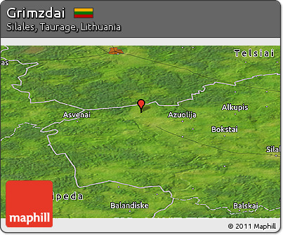 Satellite Panoramic Map of Grimzdai