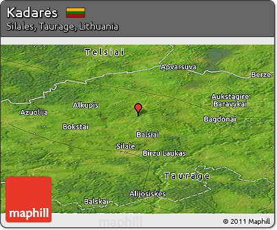 Satellite Panoramic Map of Kadarės
