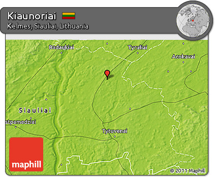 Physical 3D Map of Kiaunoriai