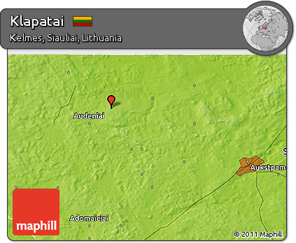 Physical 3D Map of Klapatai