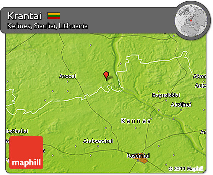 Physical 3D Map of Krantai