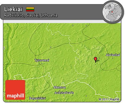 Physical 3D Map of Liekiai