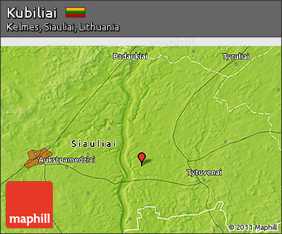 Physical 3D Map of Kubiliai