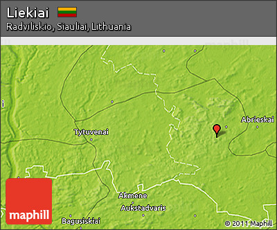 Physical 3D Map of Liekiai