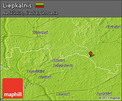 Physical 3D Map of Liepkalnis