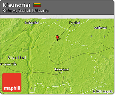 Physical 3D Map of Kiaunoriai