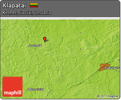 Physical 3D Map of Klapatai