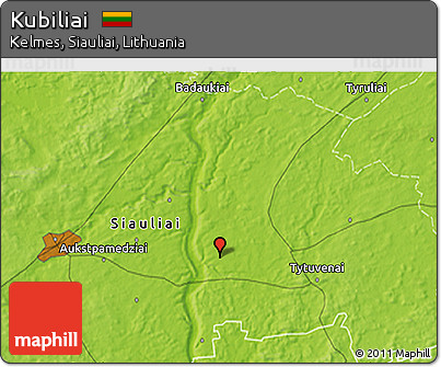 Physical 3D Map of Kubiliai