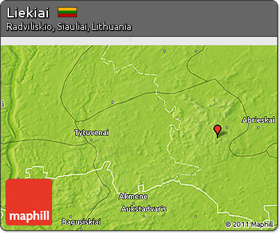 Physical 3D Map of Liekiai